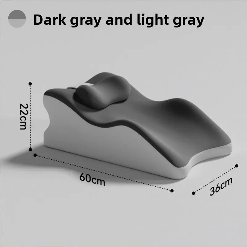 Ergonomic Bedhead Backrest Cushion — Memory Foam Bed Pillow for Prone Sleeping and Neck Support