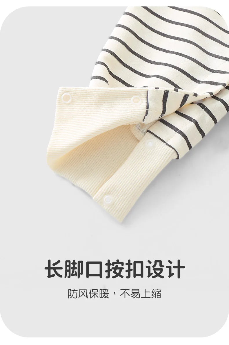 Cotton Striped Baby Romper | Soft & Adorable Newborn Jumpsuit