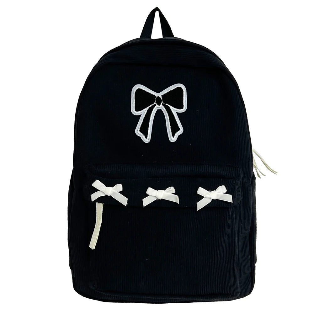 Cute Bowknot Aesthetic Backpack | Trendy School & Travel Bag
