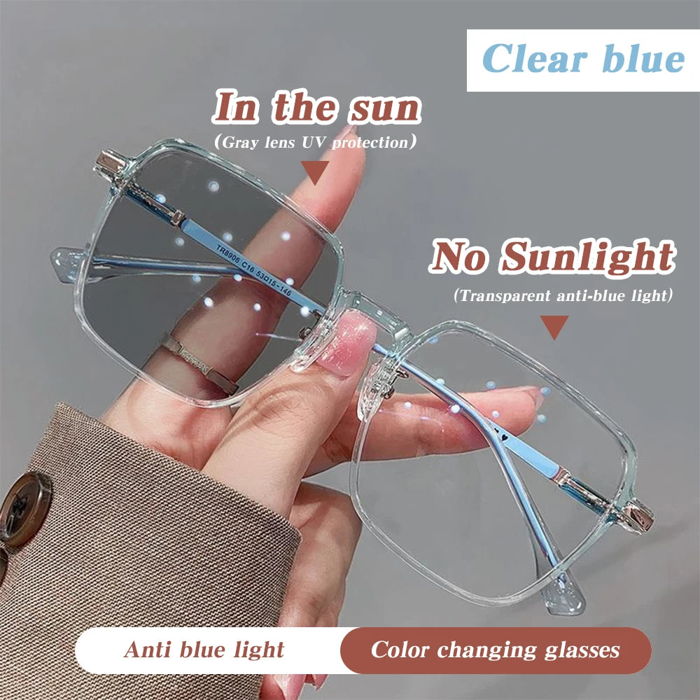 Elegant Photochromic Anti-Blue Light Glasses for Every Occasion