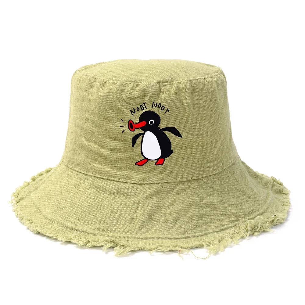 Reversible Summer Penguin Bucket Hat for Men & Women | Sun Protection