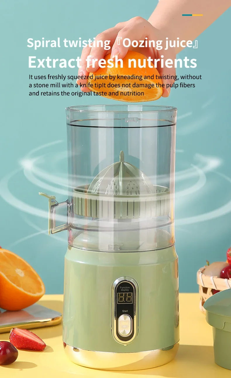 Portable Electric Orange Juicer | Citrus Juice Extractor & Blender