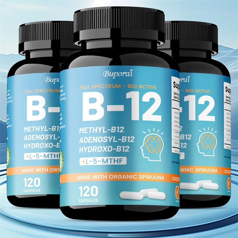 Vitamin B12 Energy Support Capsules | Boost Focus & Mood
