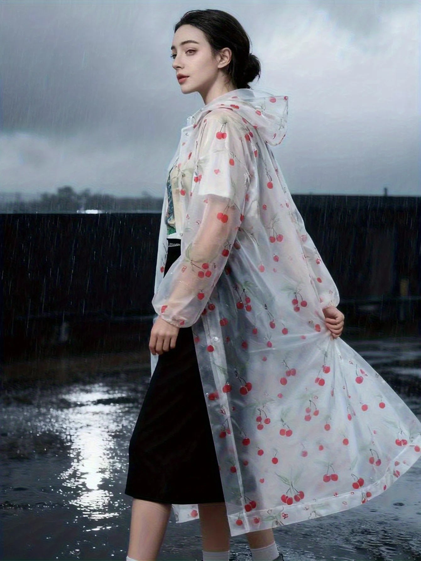 Lightweight Rain Poncho | Packable, Windproof Full-Body Protection