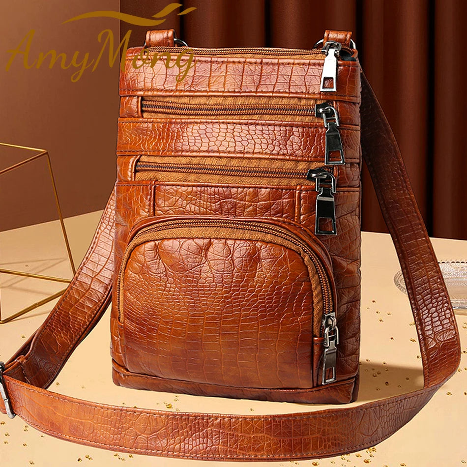 Bolso Bandolera con Múltiples Bolsillos para Mujer | Moderno y Versátil