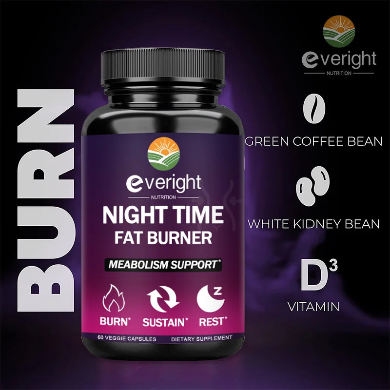 Nighttime Fat Burner for Weight Loss | Boosts Metabolism & Sleep