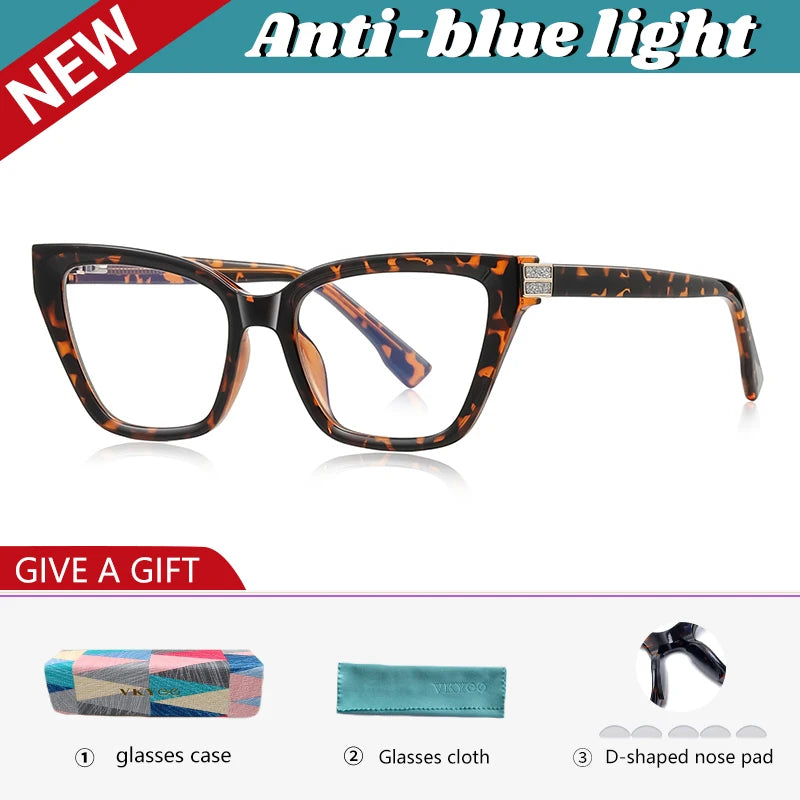 Chic Cat Eye Anti-Blue Light Reading Glasses for Women