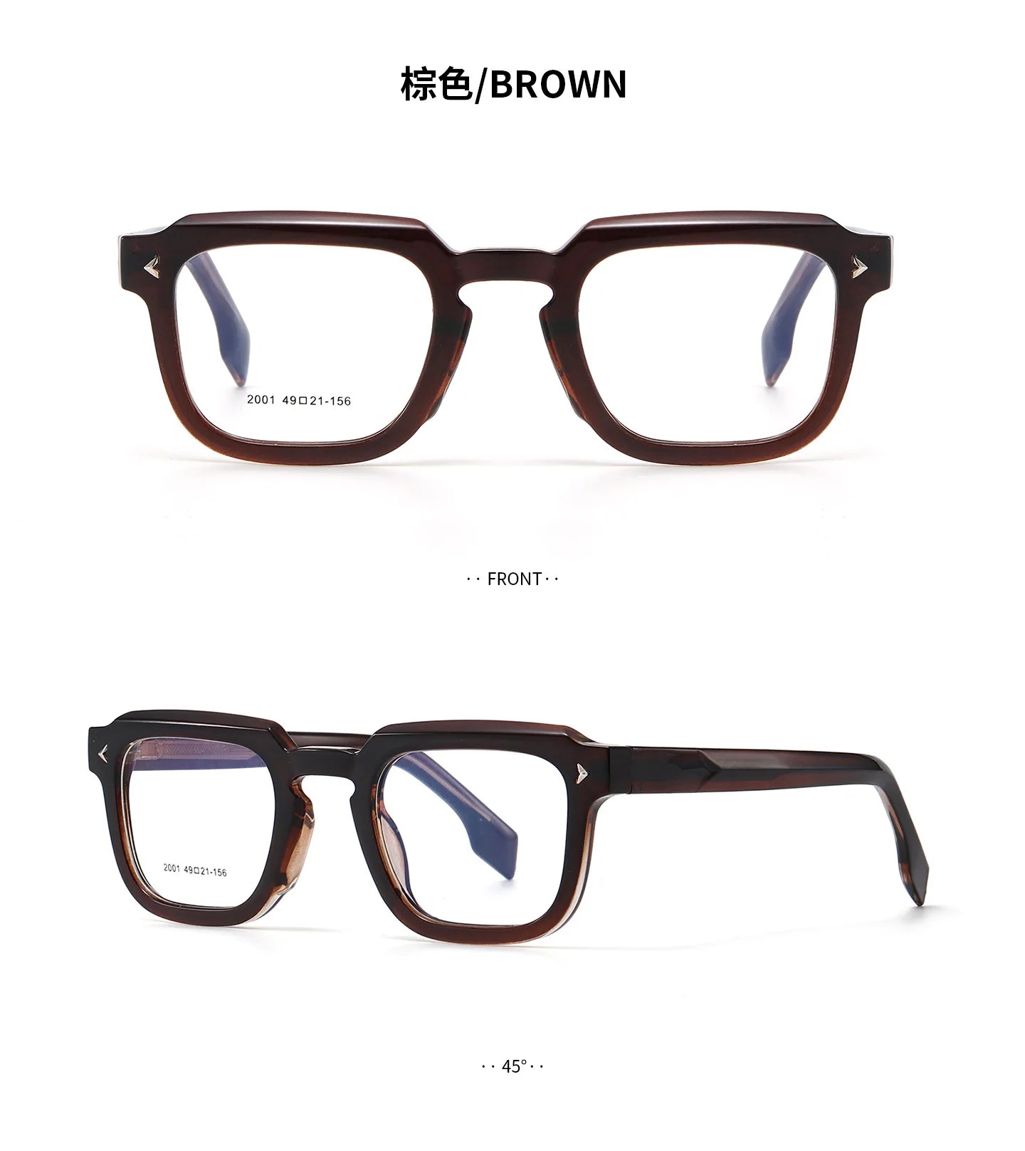 Retro Polygonal Prescription Glasses | Anti-Blue Light Eyewear