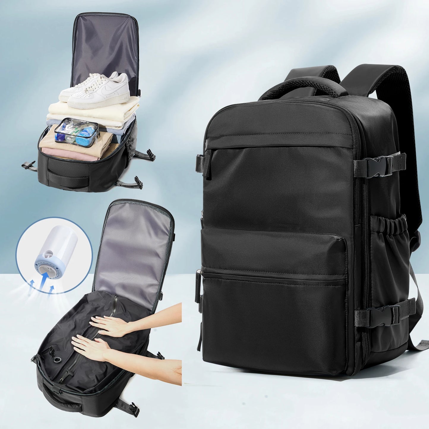 Large Capacity Expandable Business Backpack for School & Travel