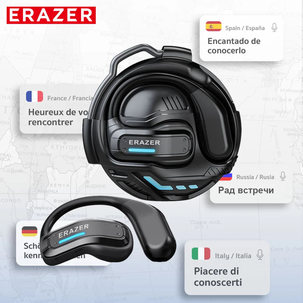 AI Translator Earbuds | Bluetooth 5.4 Wireless Headphones