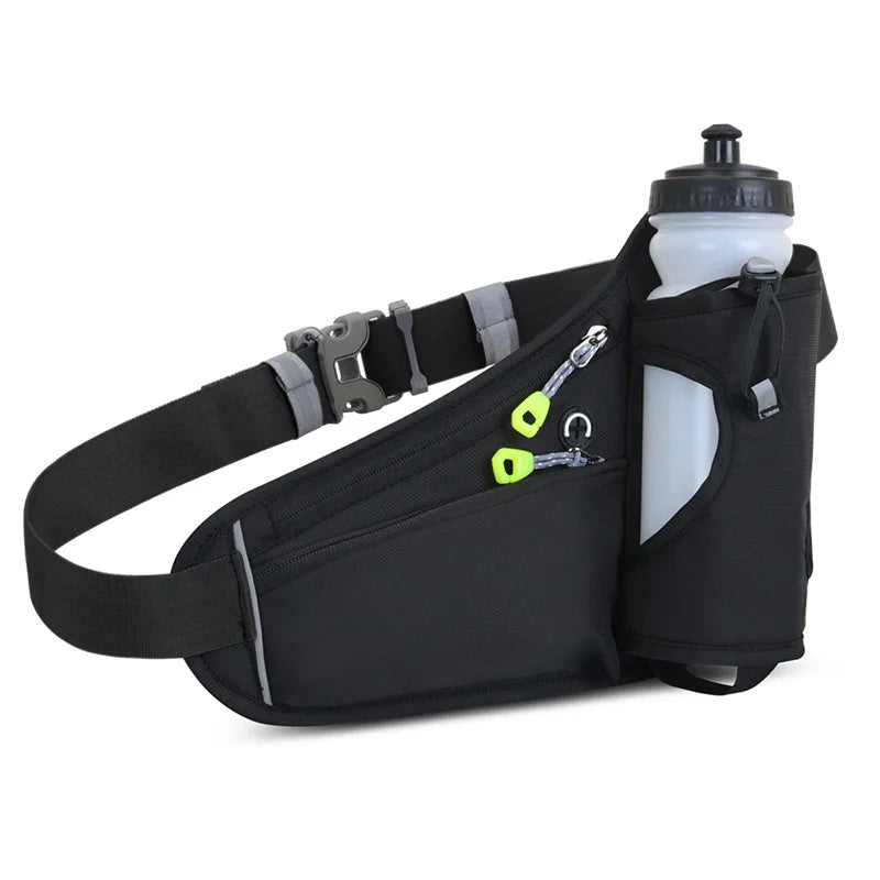 Waterproof Running Waist Bag with Water Bottle Holder for Outdoor