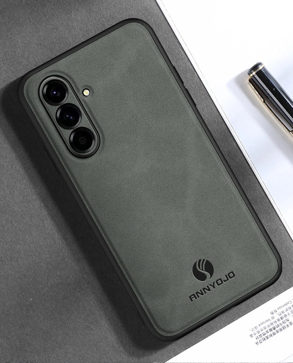 Scratch Resistant Leather Skin Case for Galaxy A17 & More