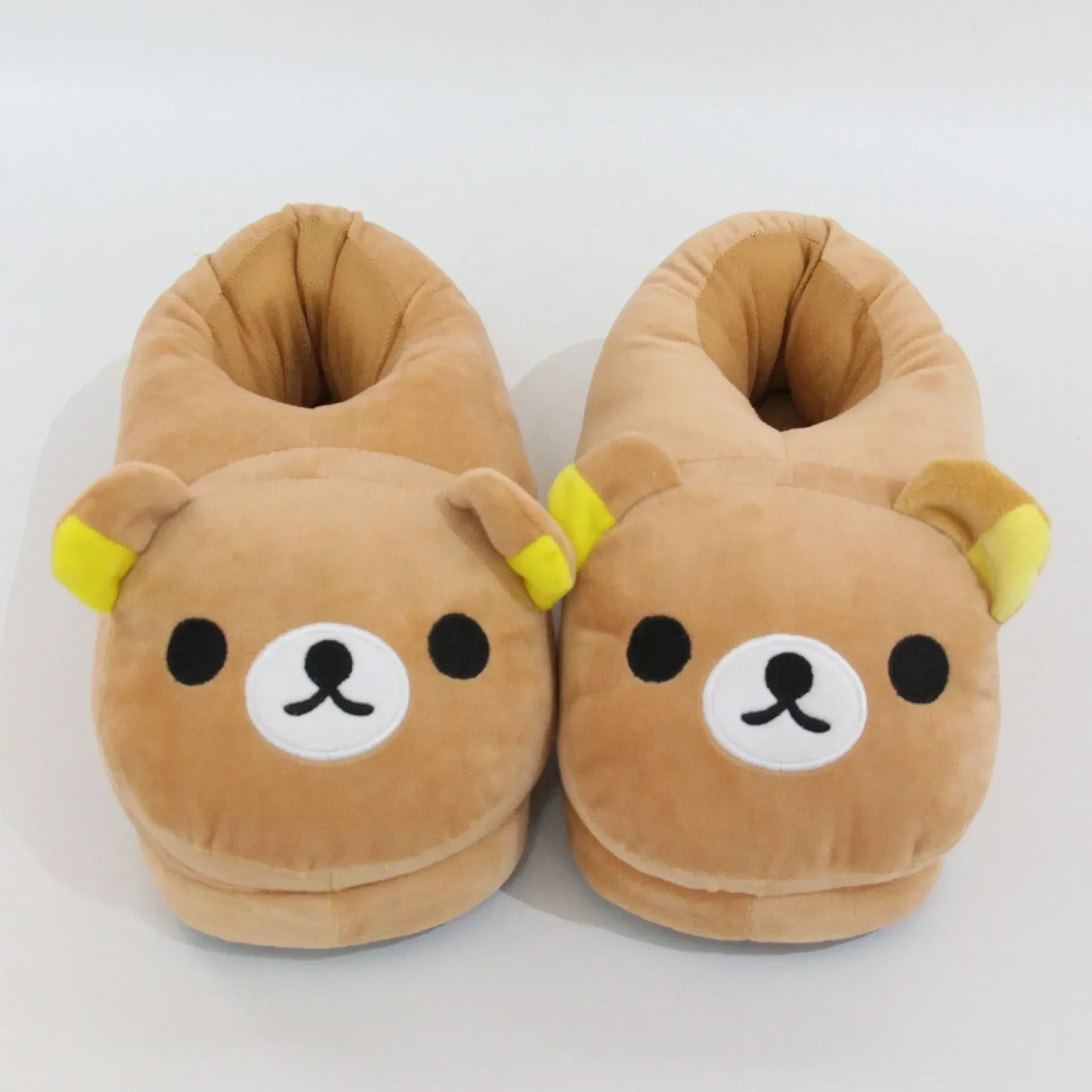 Cute Cartoon Bear Plush Slippers | Cozy Winter Home Shoes