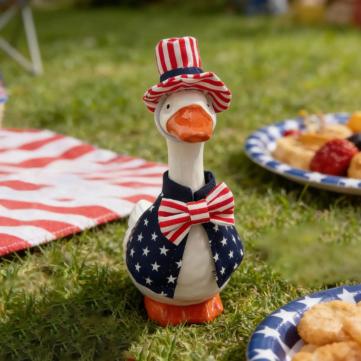 Patriotic 4th of July Mini Goose Costume | Desktop Independence Decor