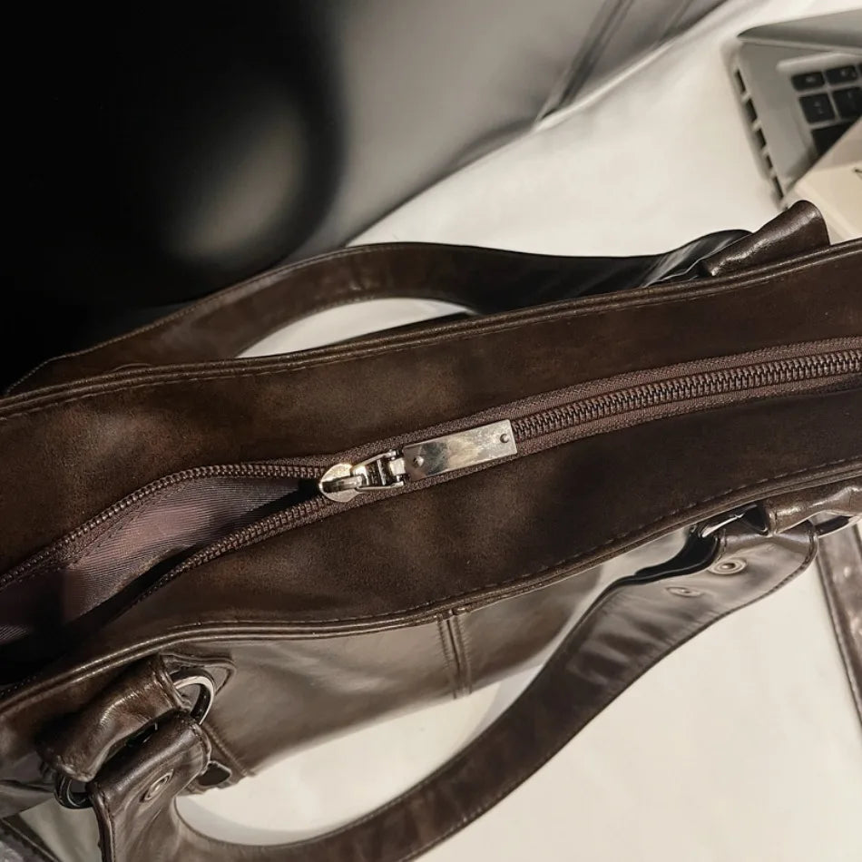 Large Capacity Shoulder Bag | Stylish PU Leather Tote for Women