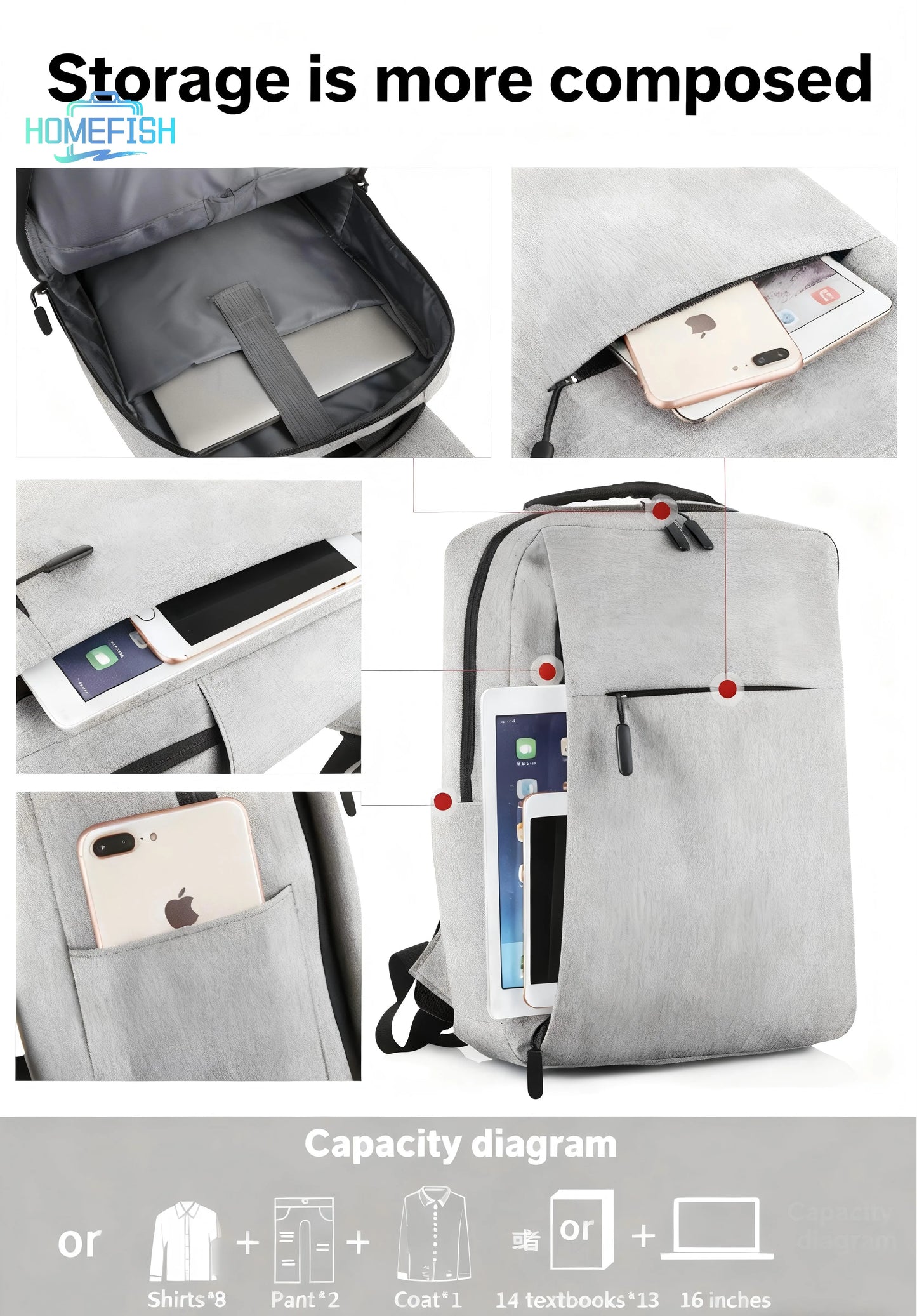 Lightweight Business Laptop Backpack for Travel & Students