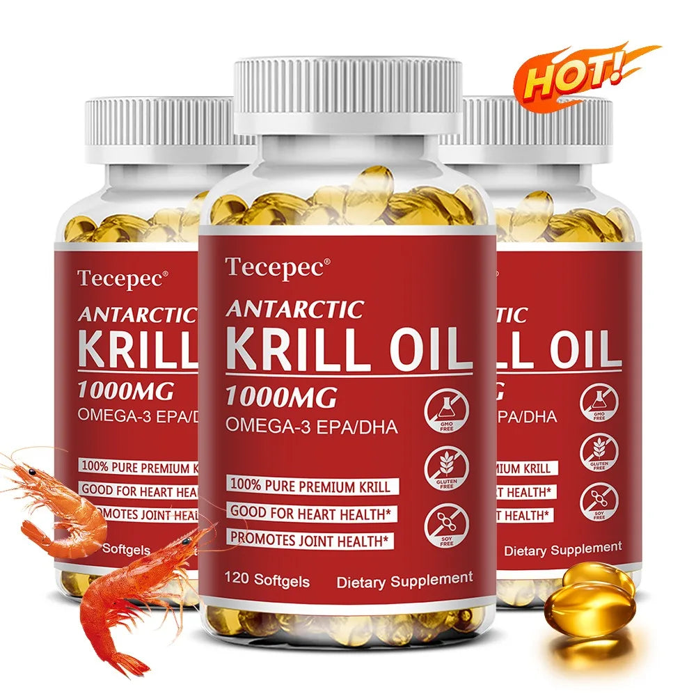 Antarctic Krill Oil Capsules | Omega-3 for Joint & Heart Health