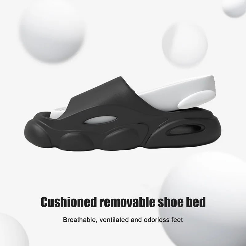 Men's Summer Sandals - Soft Cloud House Platform Slides for Beach