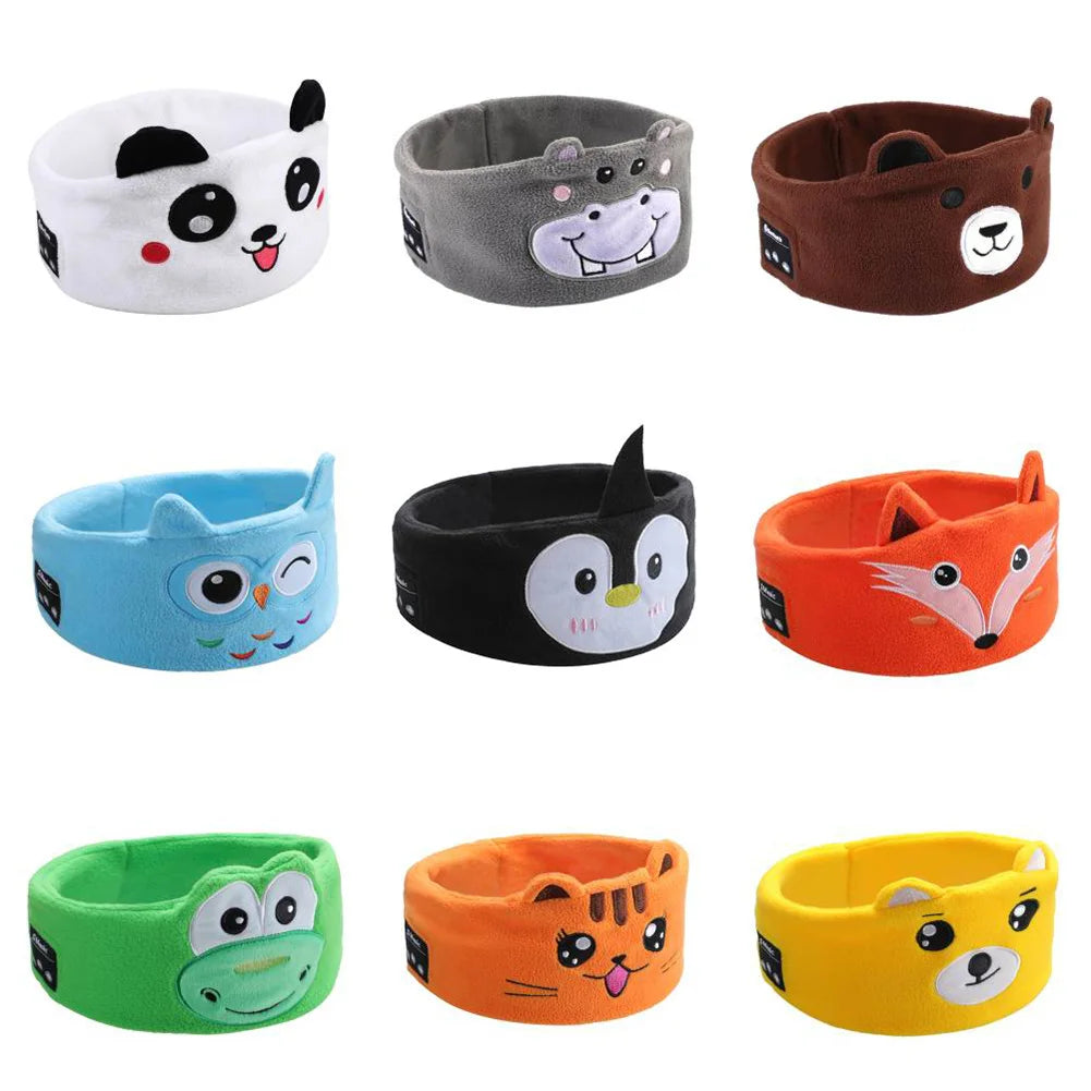 Wireless Cartoon Animal Music Earphones | Kids Eye Mask Headphones