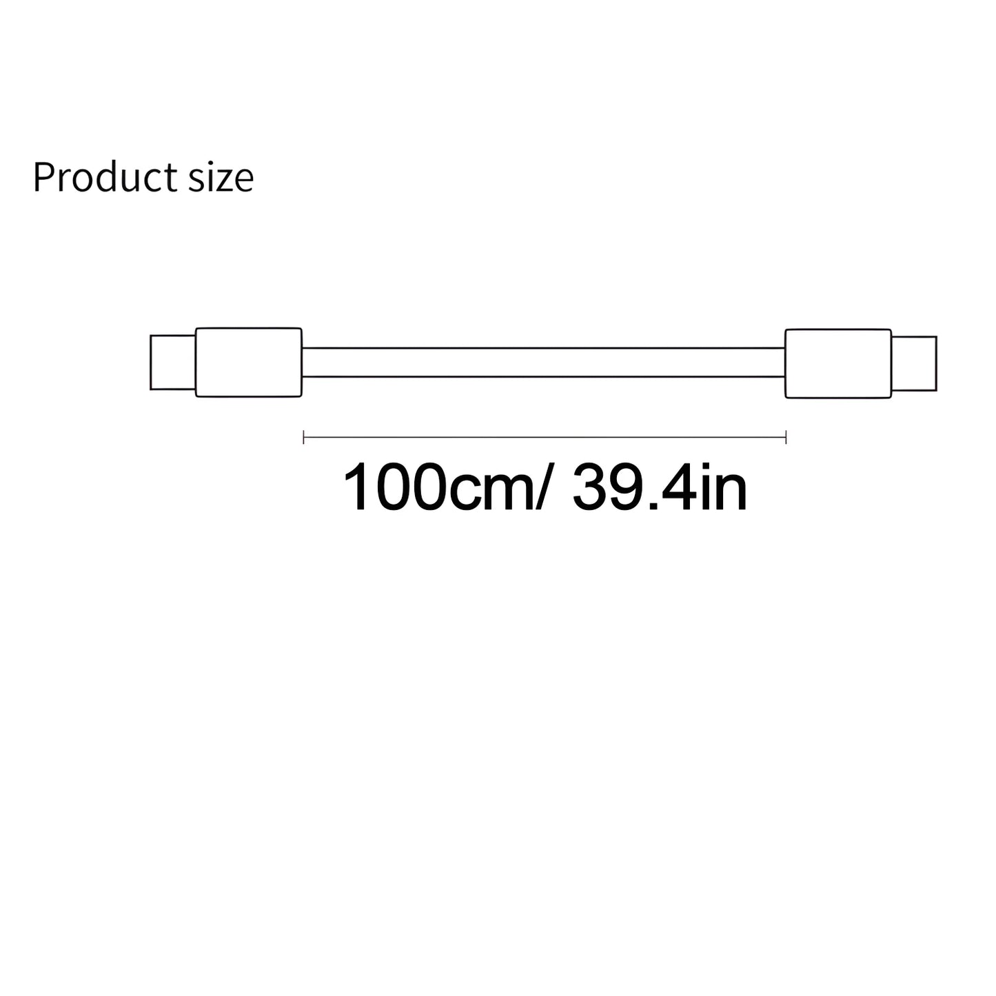 1PC 2PCS 240W USB-C 4IN1 Fast Charger Cable for iPhone Usb Type C Fast charging For iPhone Xiaomi PD 2-in-2 data cable USB Cable