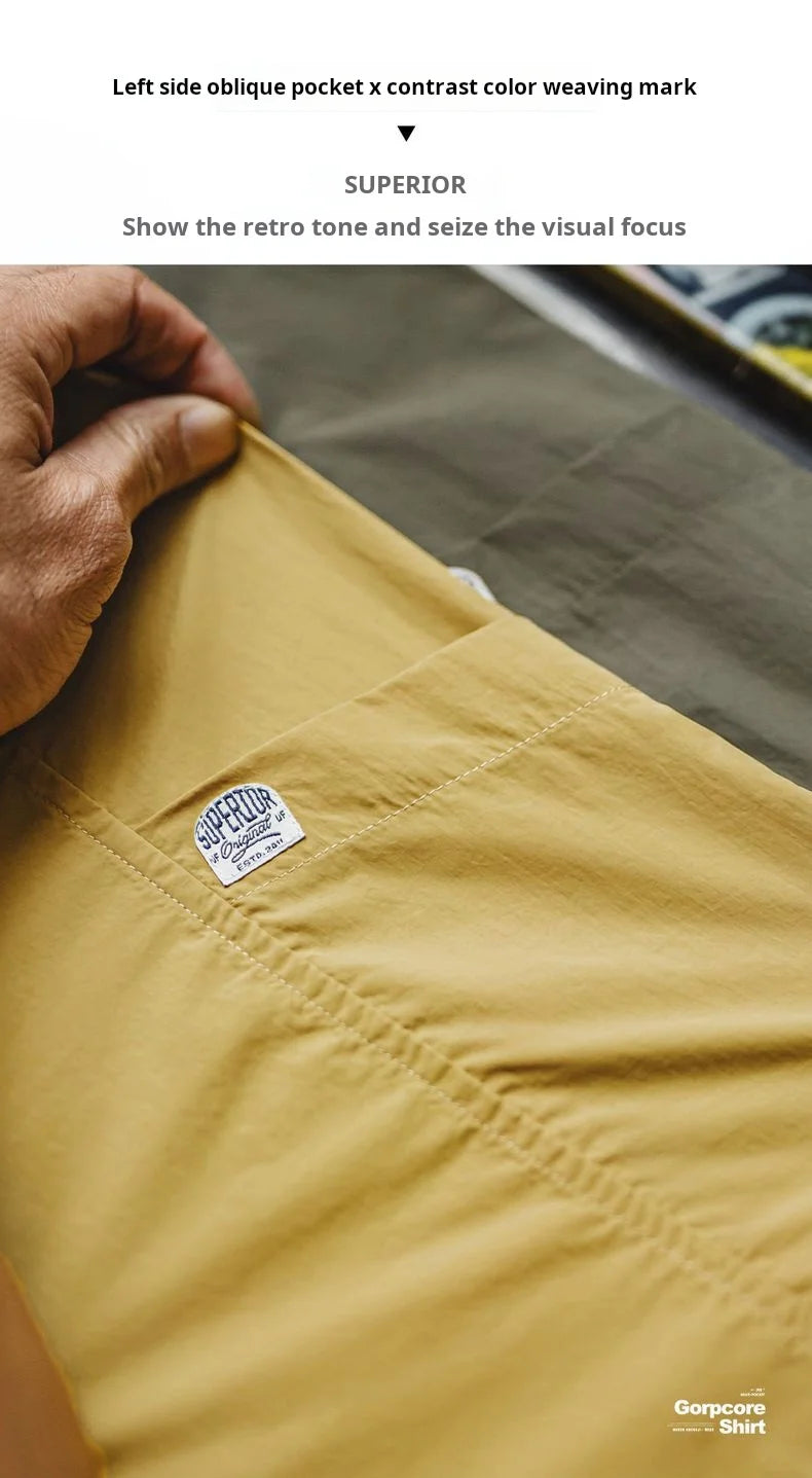 Men's Summer Quick-Dry Short Sleeve Travel Shirt | Lightweight & Stylish