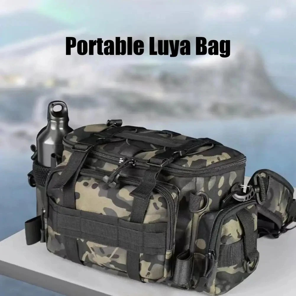 Portable Fishing Tackle Shoulder Bag | Multi-Purpose Outdoor Storage