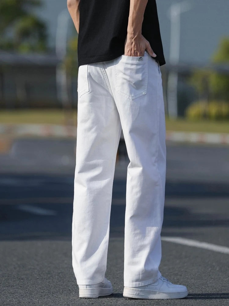Men's Casual Loose Jeans | Lightweight Breathable Denim Pants