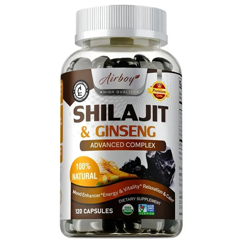 Energy & Vitality Support - Shilajit & Ginseng Supplements