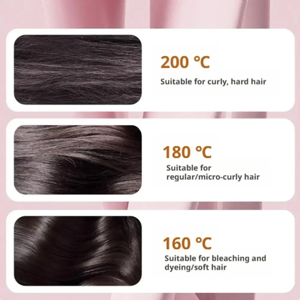 Mini Rechargeable Hair Straightener Brush | Portable & Lightweight