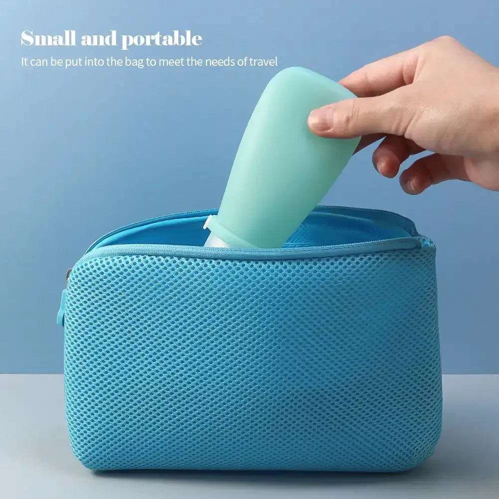 Silicone Travel Bottle Set | Leakproof Refillable Cosmetic Containers