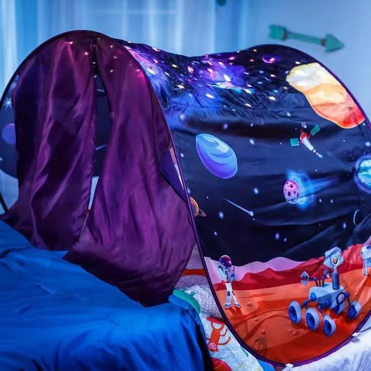 Dream Tent with Light Show for Kids | Foldable Bed Tent