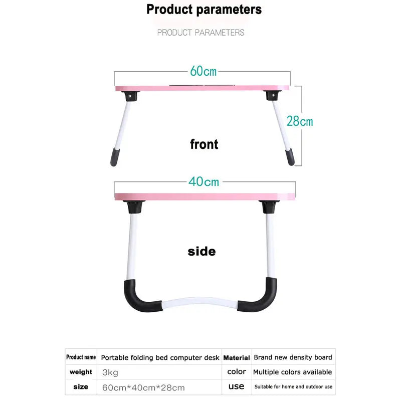 Mesa Plegable para Laptop | Escritorio Ergonómico para Estudio y Trabajo