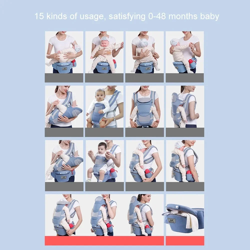 Ergonomic Baby Carrier Backpack | Comfortable Infant Hipseat Carrier