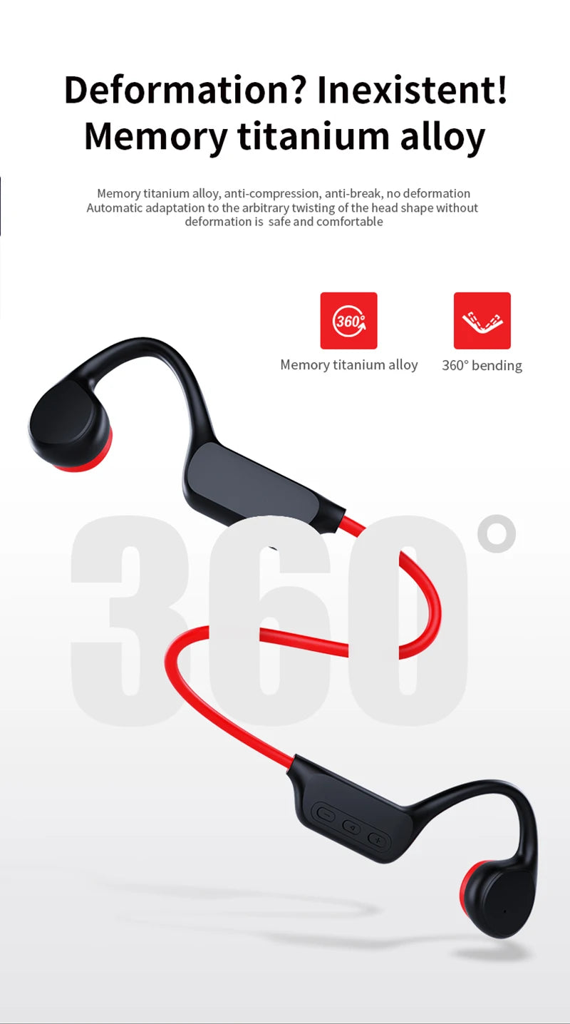 IPX8 Waterproof Bone Conduction Headphones | Perfect for Swimming