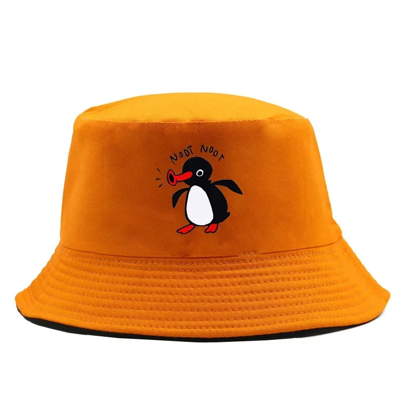Reversible Summer Penguin Bucket Hat for Men & Women | Sun Protection