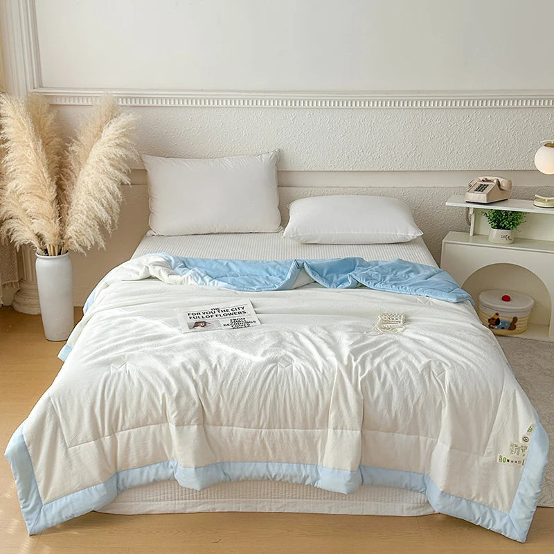 Soft Lightweight Summer Quilt | 100% Cotton Duvet Comforter