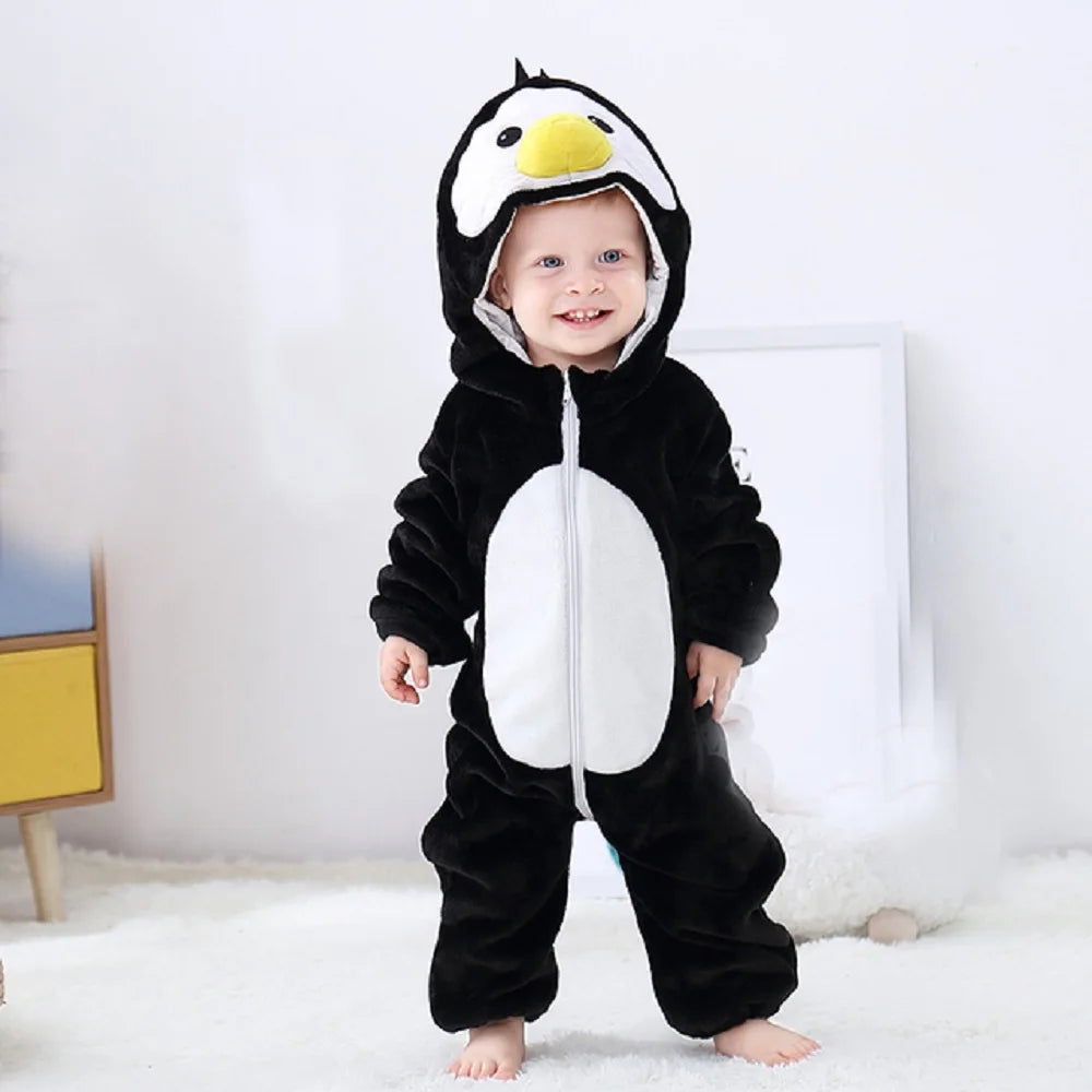 Cozy Baby Rompers | Adorable Winter Hooded Jumpsuits for Kids