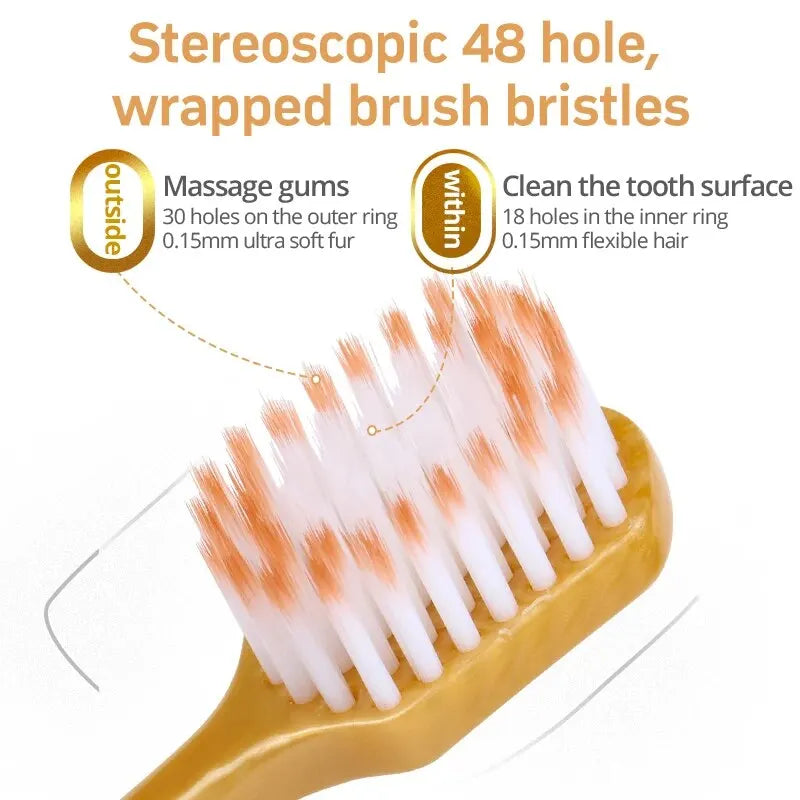 6PCS Soft Bristled Toothbrush Set | Gentle Gum Care & Whitening