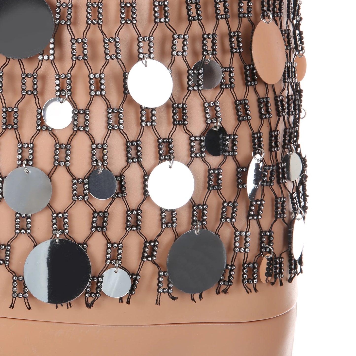 Shiny Rhinestone Fishnet Tank Top for Men | Perfect Party Wear