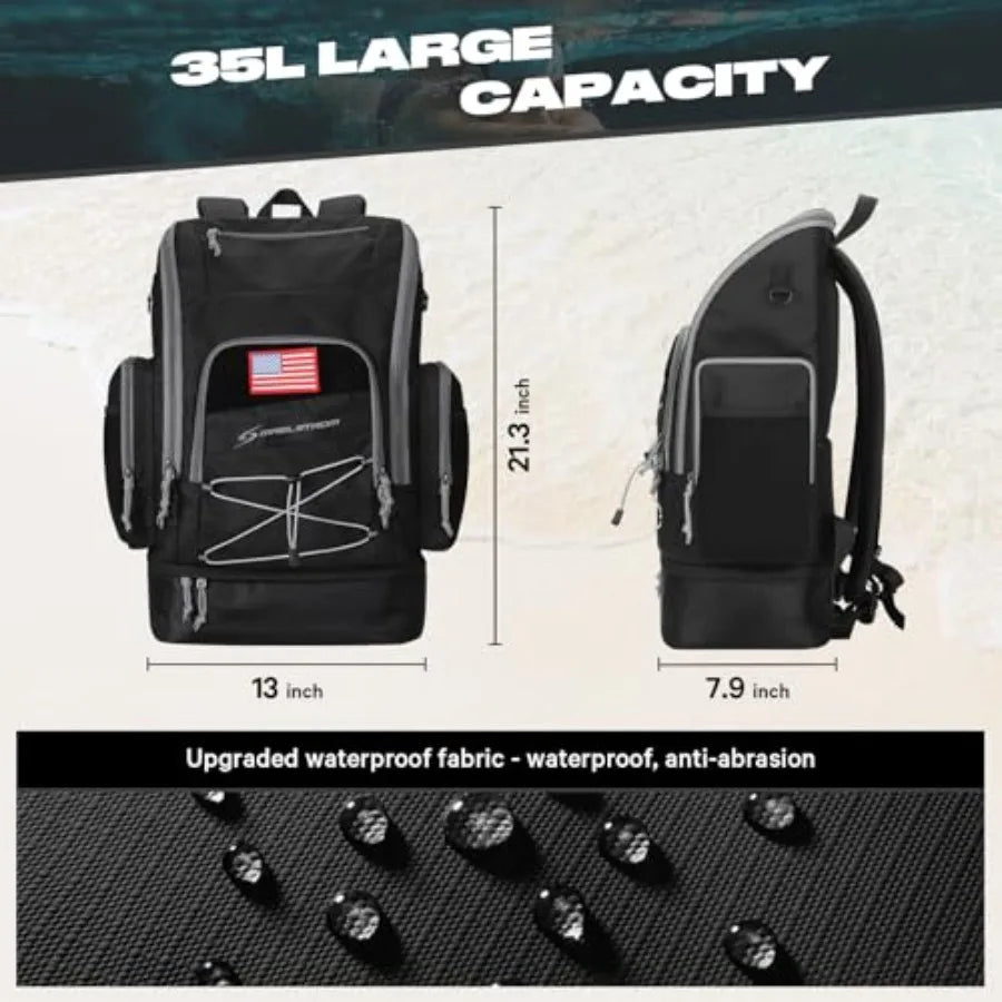 Waterproof Swim Backpack 35L | Ideal for Gym & Sports