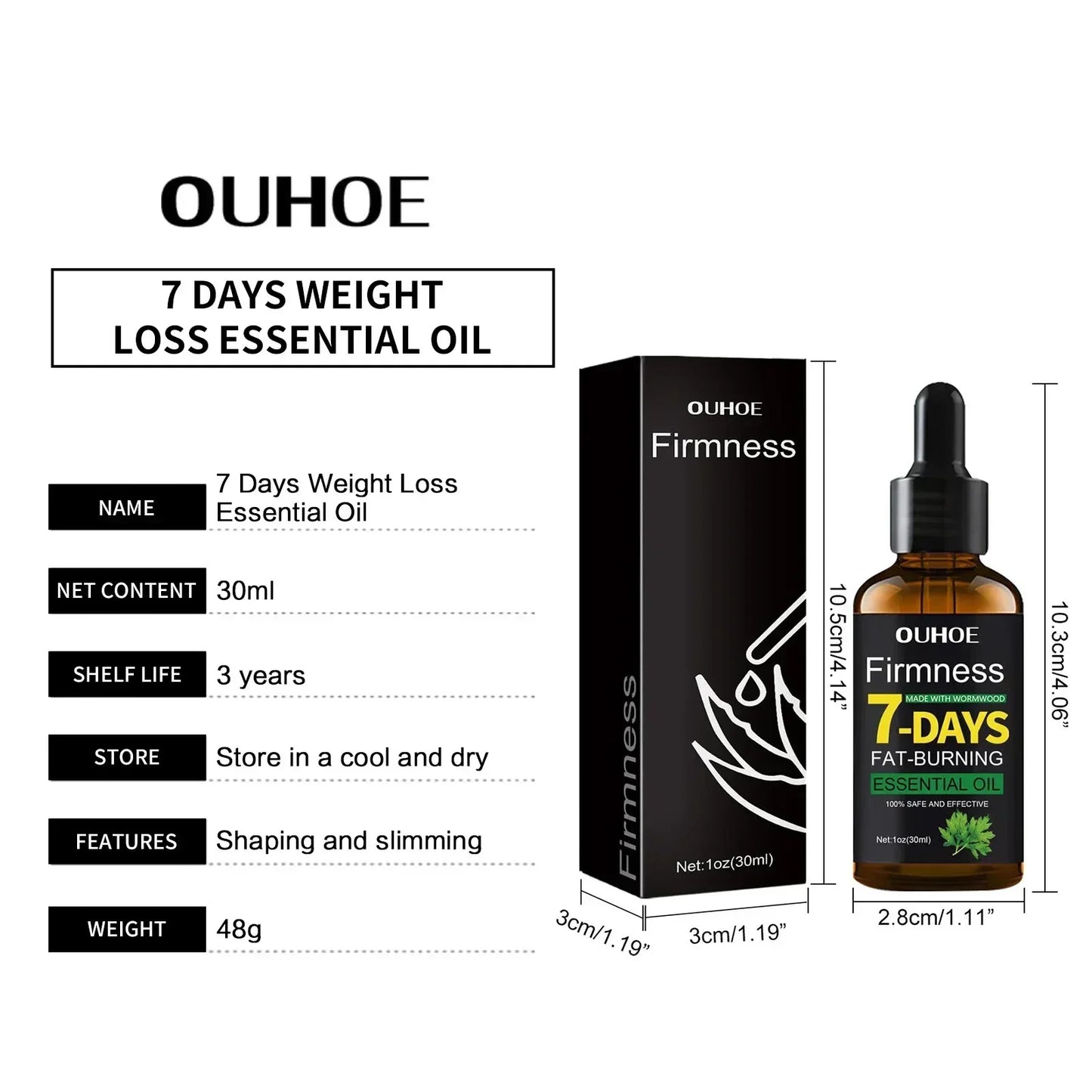 Effective Belly and Leg Fat Burning Slimming Oil for Women
