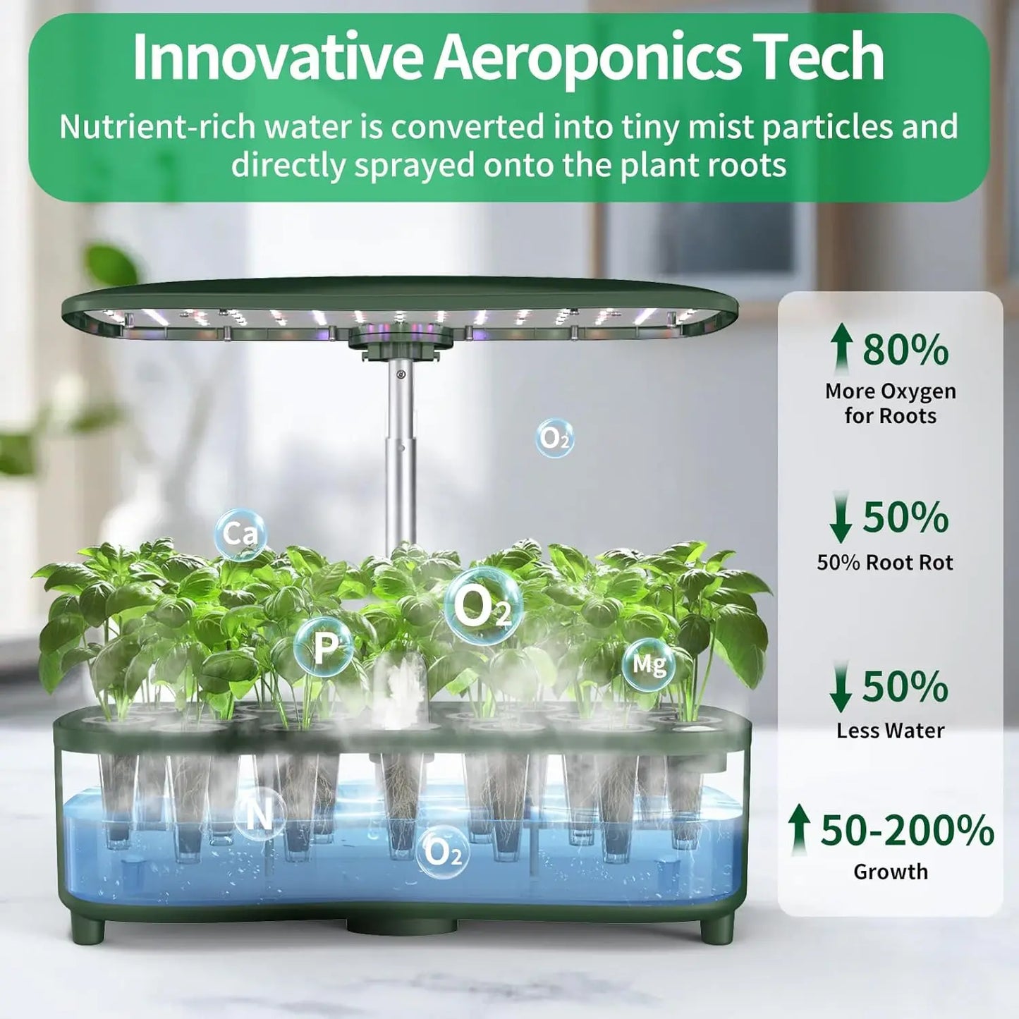 Indoor Herb Garden Kit | 15 Pods with Smart Grow Modes