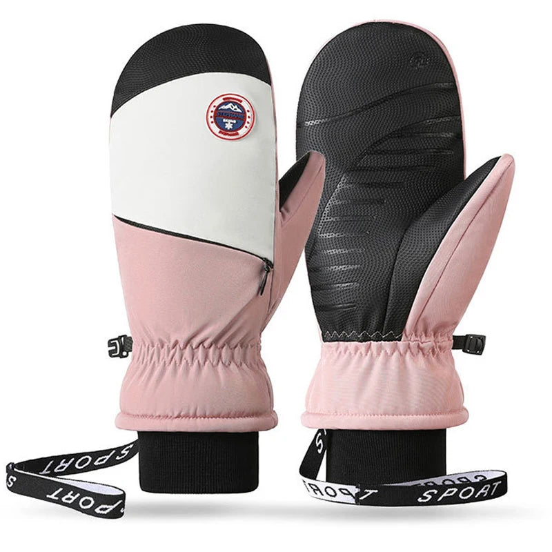 Windproof Touch Screen Ski Gloves Warm Outdoor Sports Non-Slip Cycling Gloves for Men and Women