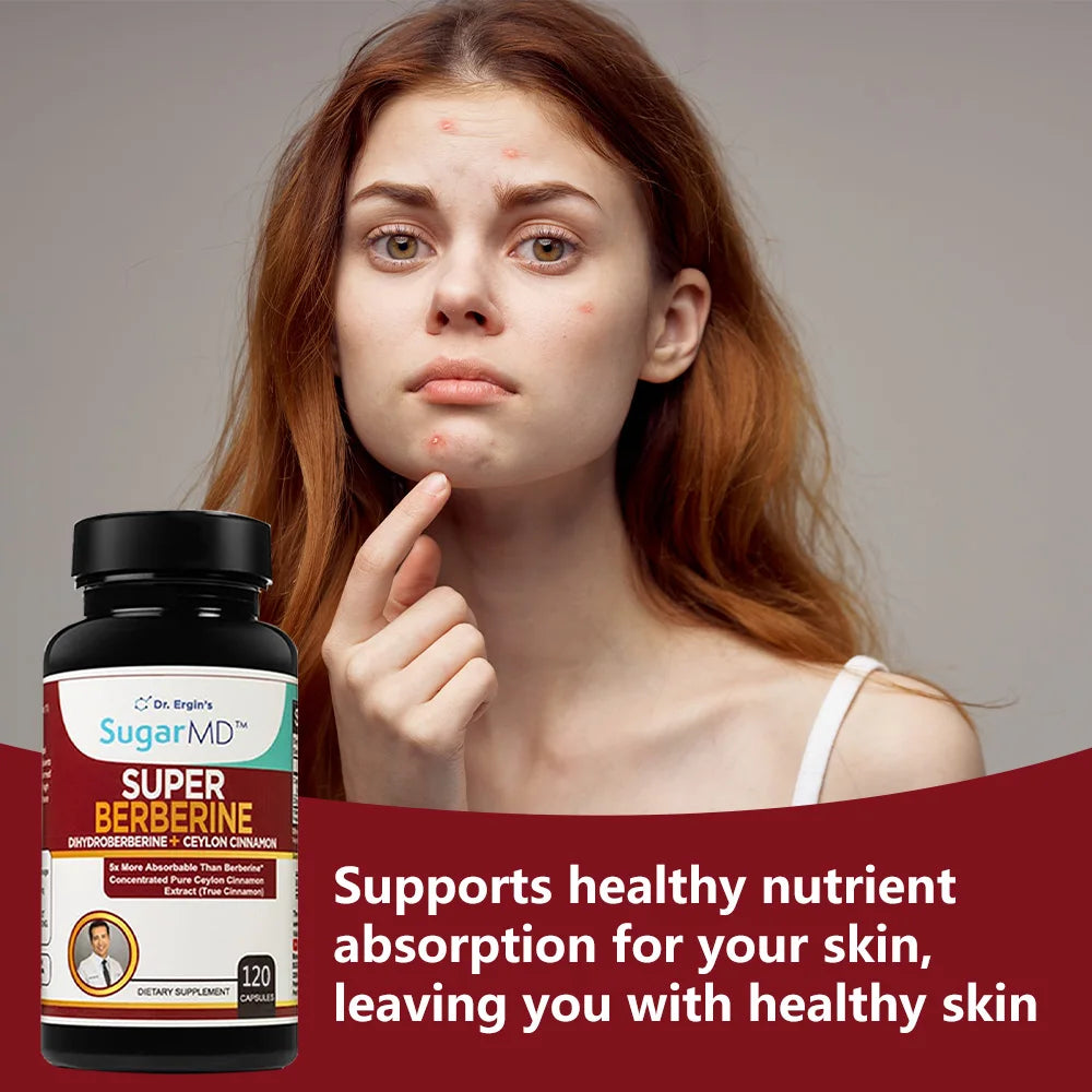 Berberine Supplement with Ceylon Cinnamon for Healthy Skin