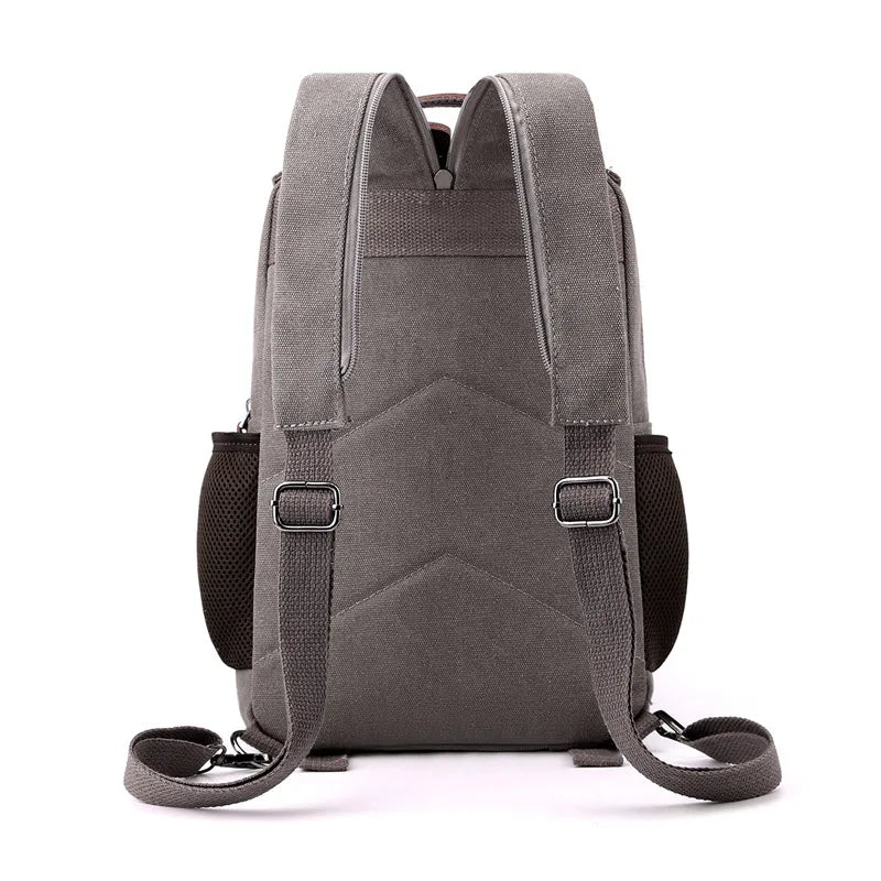 Small Men's Canvas Backpack | Versatile Casual Rucksack