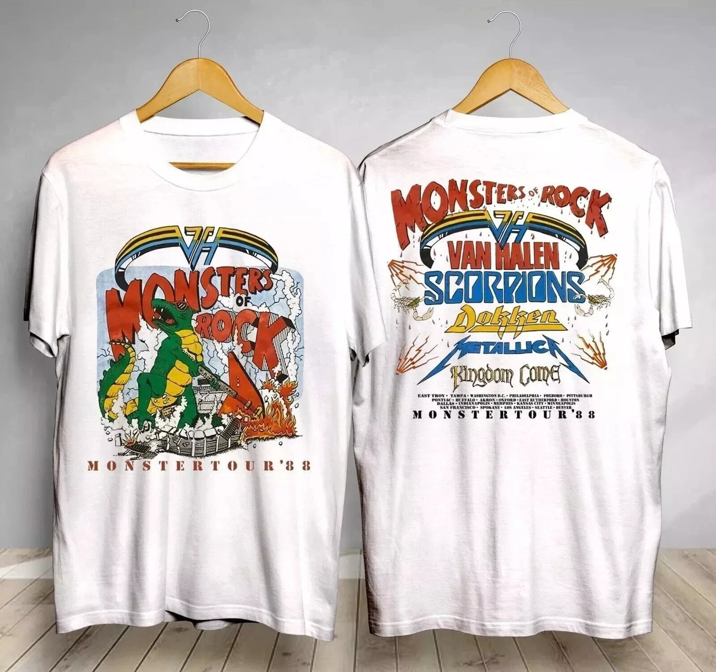 Vintage Monsters of Rock Tour 1988 T-Shirt | Casual Cotton Tee