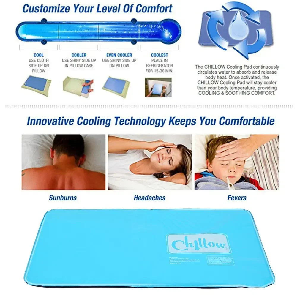Summer Cooling Ice Pillow | Effective Sleep Aid for Travel & Office