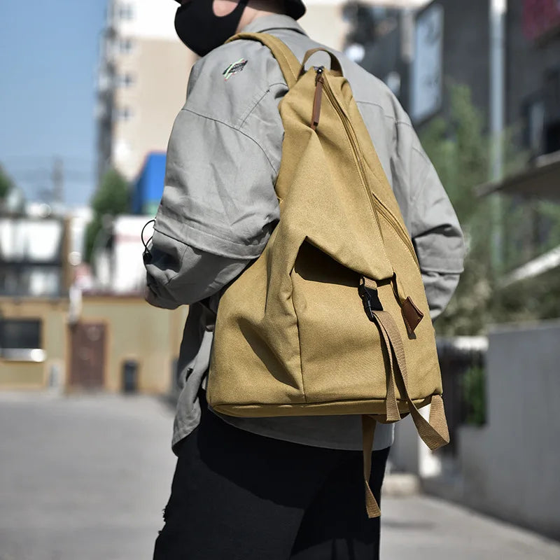 Large Capacity Canvas Backpack for Travel & Commute | Stylish & Versatile