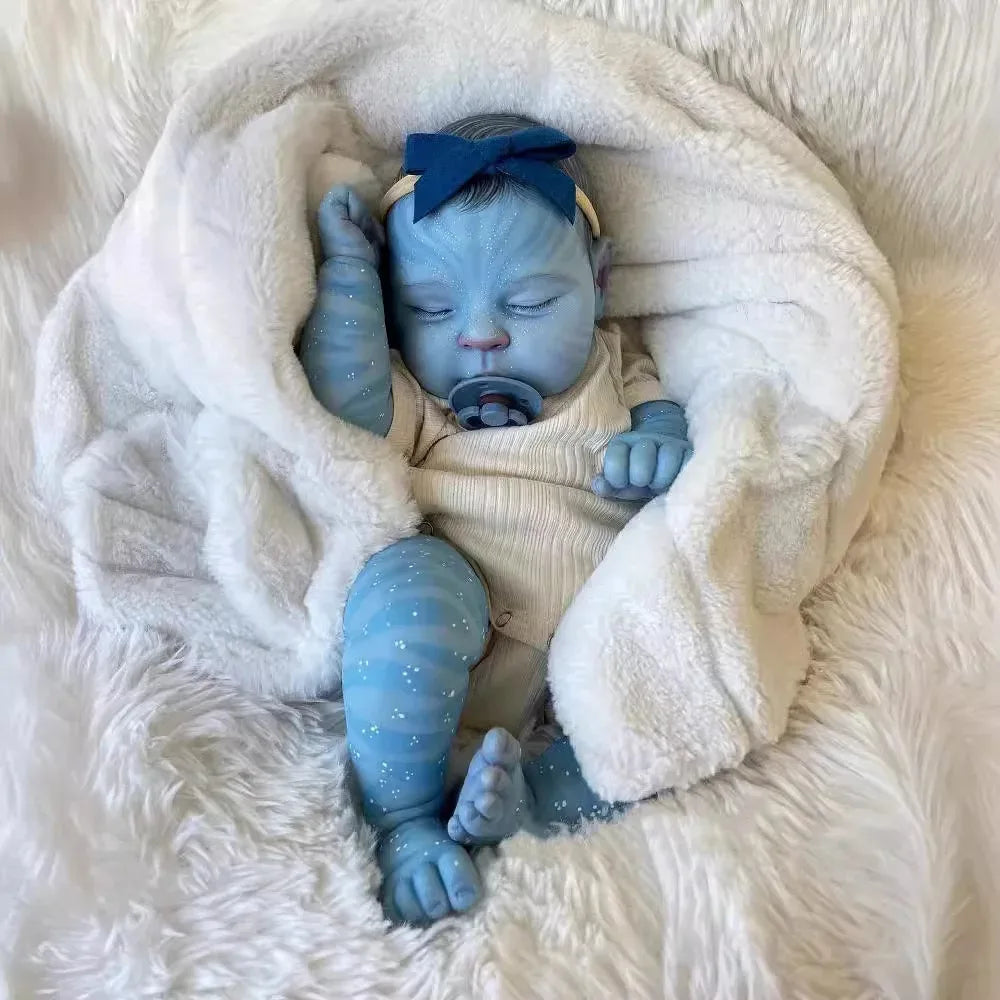 Muñeca Reborn de 19 pulgadas | Muñeca realista hecha a mano con venas