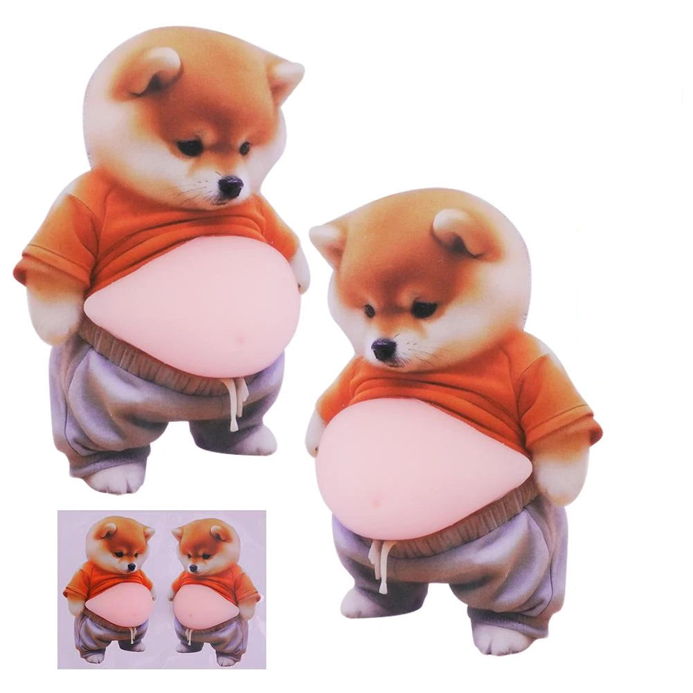 Cute Puppy 3D Puffy Stickers | Squeezeable Soft Dog Decor